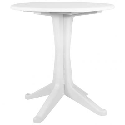 Emaga vidaxl stolik ogrodowy, 70 cm, plastikowy, biały
