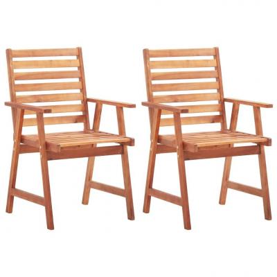 Emaga vidaxl krzesła ogrodowe, 2 szt., lite drewno akacjowe