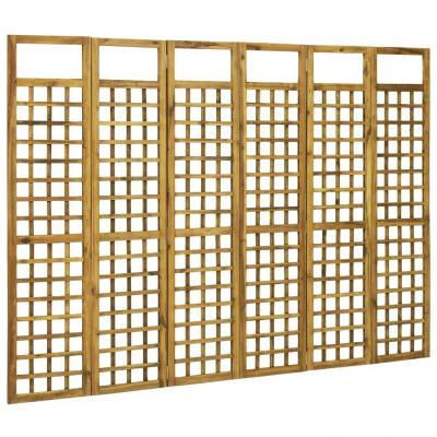Emaga vidaxl 6-panelowy parawan pokojowy/trejaż, drewno akacjowe, 240x170 cm