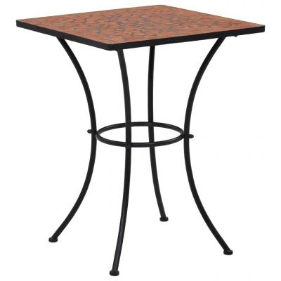 Emaga vidaxl mozaikowy stolik bistro, terakota, 60 cm, ceramiczny