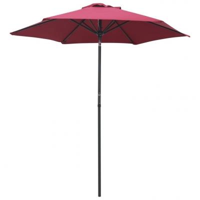 Emaga vidaxl parasol, burgundowy, 200 x 211 cm, aluminium