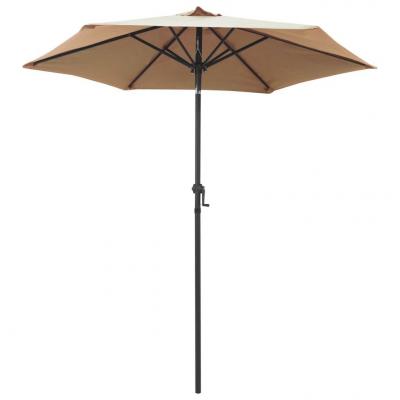 Emaga vidaxl parasol, taupe, 200 x 211 cm, aluminium