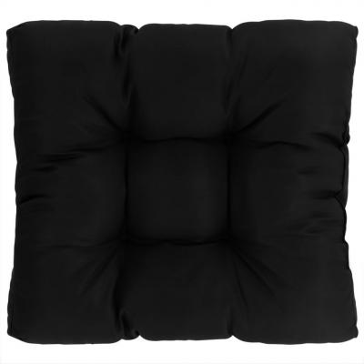 Emaga vidaxl poduszka na siedzisko ogrodowe, czarna, 50x50x10 cm, tkanina