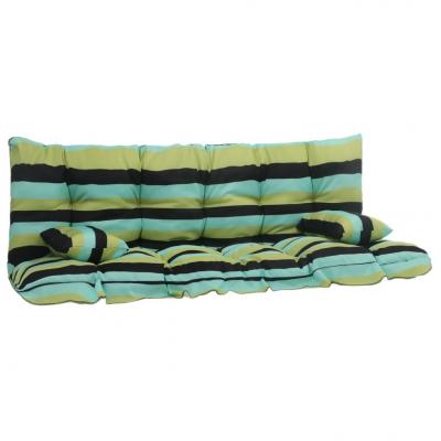 Emaga vidaxl zestaw 4 poduszek na huśtawkę, zielony, tkanina