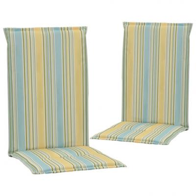 Emaga vidaxl poduszki na krzesła ogrodowe, 2 szt., kolorowe, 120x50x3 cm