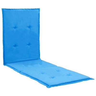Emaga vidaxl poduszka na leżak, niebieska, 180 x 55 x 3 cm