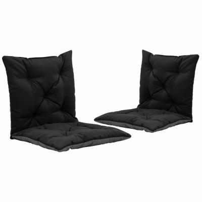Emaga vidaxl poduszki na huśtawkę, 2 szt., czarno-szare, 50 cm, tkanina