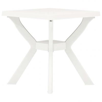 Emaga vidaxl stolik bistro, biały, 70x70x72 cm, plastikowy