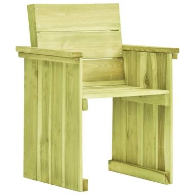 Emaga vidaxl krzesło ogrodowe z impregnowanego drewna sosnowego