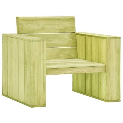 Emaga vidaxl krzesło ogrodowe, 89x76x76 cm, impregnowane drewno sosnowe