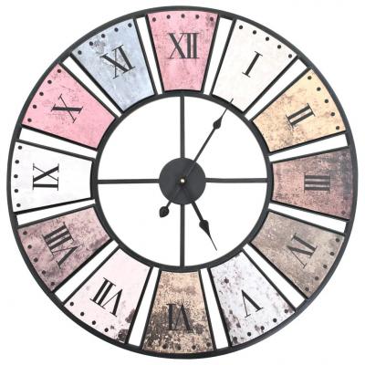 Emaga vidaxl zegar ścienny vintage z mechanizmem kwarcowym, 60 cm, xxl