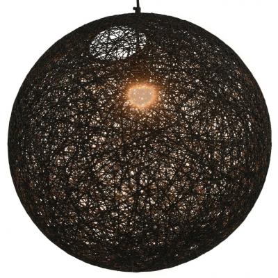 Emaga vidaxl lampa wisząca, czarna, kula, 55 cm, e27