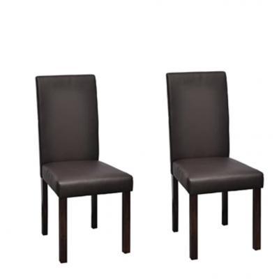 Emaga vidaxl krzesła jadalniane, 2 szt., brązowe, sztuczna skóra