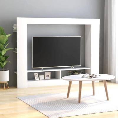 Emaga vidaxl szafka telewizyjna, biała, 152 x 22 x 113 cm, płyta wiórowa