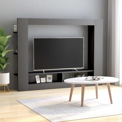 Emaga vidaxl szafka telewizyjna, szara, 152 x 22 x 113 cm, płyta wiórowa