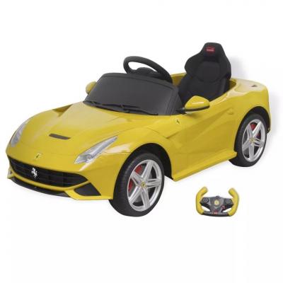 Emaga vidaxl samochód - jeździk ferrari f12, żółty