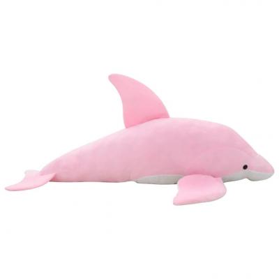 Emaga vidaxl pluszowy delfin przytulanka, różowy