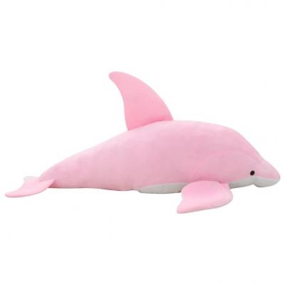 Emaga vidaxl pluszowy delfin przytulanka, różowy