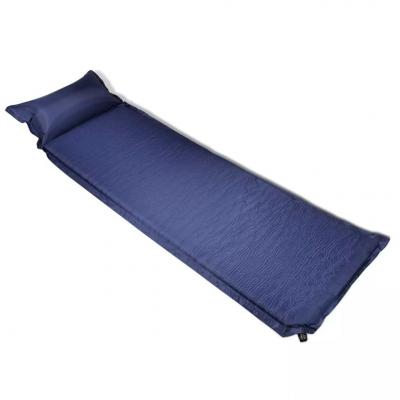Emaga vidaxl materac samopompujący z poduszką, 6x66x200 cm, niebieski