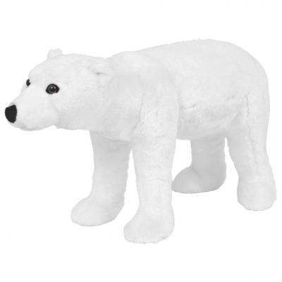 Emaga vidaxl pluszowy niedźwiedź polarny, stojący, biały, xxl