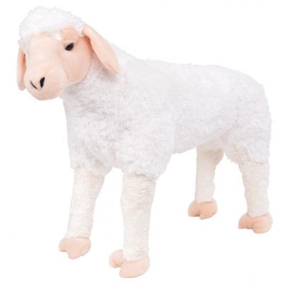 Emaga vidaxl pluszowa owca, stojąca, biała, xxl