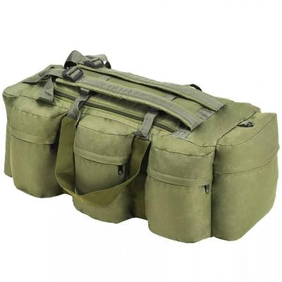 Emaga vidaxl torba wojskowa 3w1, worek w stylu militarnym, 120 l, oliwkowa