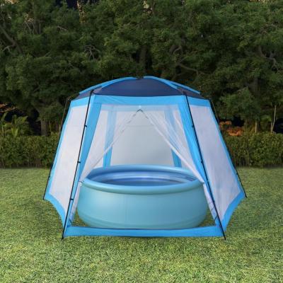 Emaga vidaxl namiot do basenów, tkanina, 500 cm, niebieski