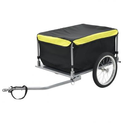 Emaga vidaxl przyczepa rowerowa, transportowa, 65 kg, czarno-żółta