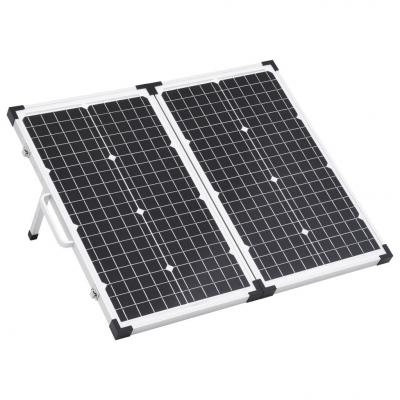 Emaga vidaxl składany panel solarny, walizkowy, 60 w, 12 v