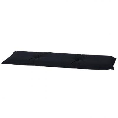 Emaga madison poduszka na ławę panama, 120x48 cm, czarna