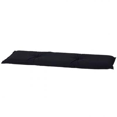 Emaga madison poduszka na ławę panama, 150 x 48 cm, czarna