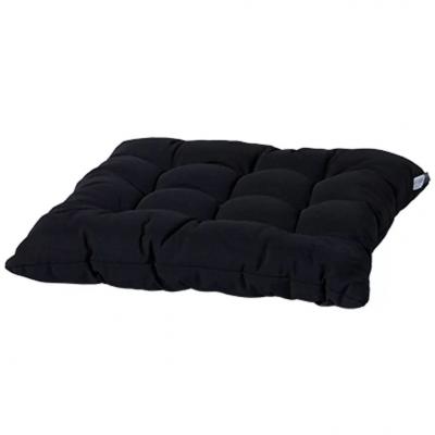 Emaga madison poduszka na siedzisko panama, 46x46 cm, czarna, toscb223