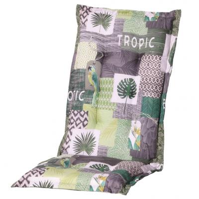 Emaga madison poduszka na krzesło tropic, 123 x 50 cm, zielona
