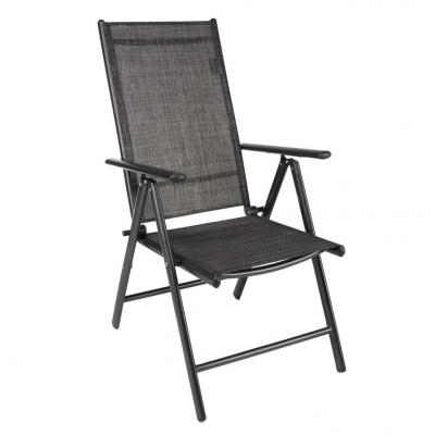 Emaga hi rozkładane krzesło ogrodowe z aluminium, szare
