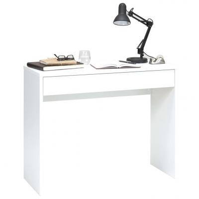Emaga fmd biurko z szeroką szufladą, 100 x 40 x 80 cm, białe
