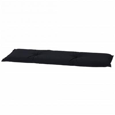 Emaga madison poduszka na ławę panama, 180 x 48 cm, czarna