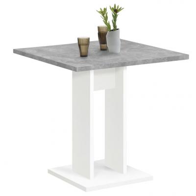 Emaga fmd stół jadalniany, 70 cm, betonowy szary i biały
