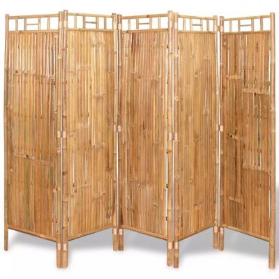 Emaga vidaxl 5-panelowy parawan bambusowy, 200x160 cm