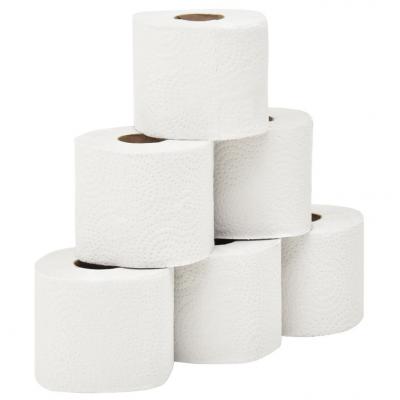 Emaga vidaxl 2-warstwowy papier toaletowy, tłoczony, 128 rolek, 250 listków