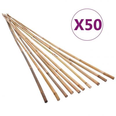 Emaga vidaxl tyczki bambusowe do ogrodu, 50 szt., 170 cm