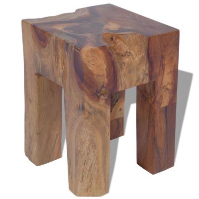 Emaga vidaxl stołek, lite drewno tekowe