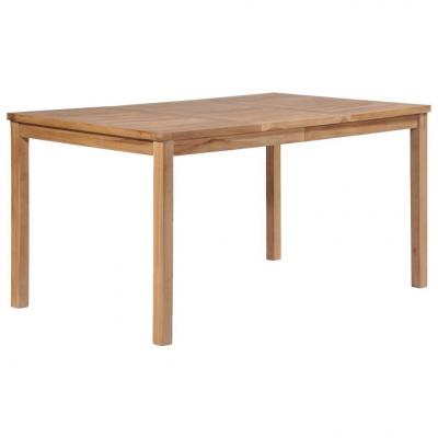 Emaga vidaxl stół ogrodowy, 150x90x77 cm, lite drewno teakowe
