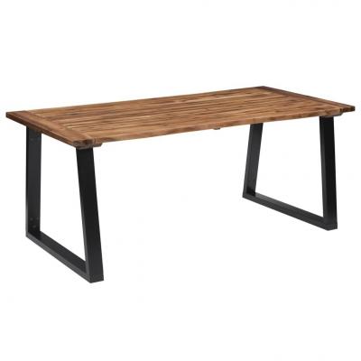 Emaga vidaxl stół z litego drewna akacjowego, 180 x 90 cm