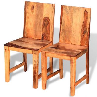 Emaga vidaxl krzesła do jadalni z drewna sheesham, 2 szt.