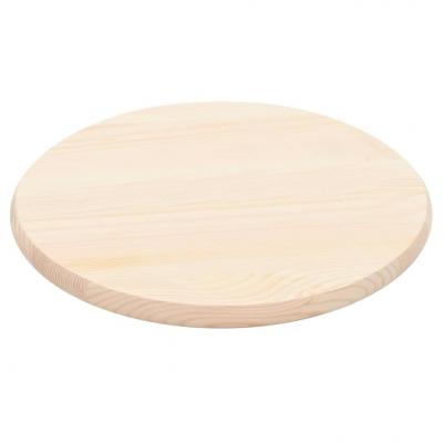 Emaga vidaxl blat stołu, naturalne drewno sosnowe, okrągły, 25 mm, 50 cm