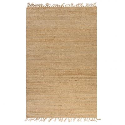 Emaga vidaxl ręcznie tkany dywan jutowy, 120 x 180 cm, naturalny