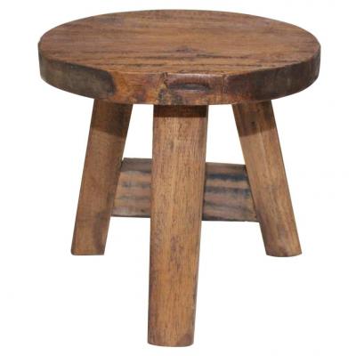 Emaga vidaxl stołek, lite drewno z odzysku