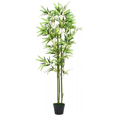 Emaga vidaxl sztuczny bambus z doniczką, 150 cm, zielony
