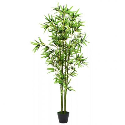 Emaga vidaxl sztuczny bambus z doniczką, 175 cm, zielony