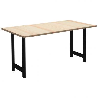 Emaga vidaxl stół do jadalni, 180x90x76 cm, drewno sosnowe